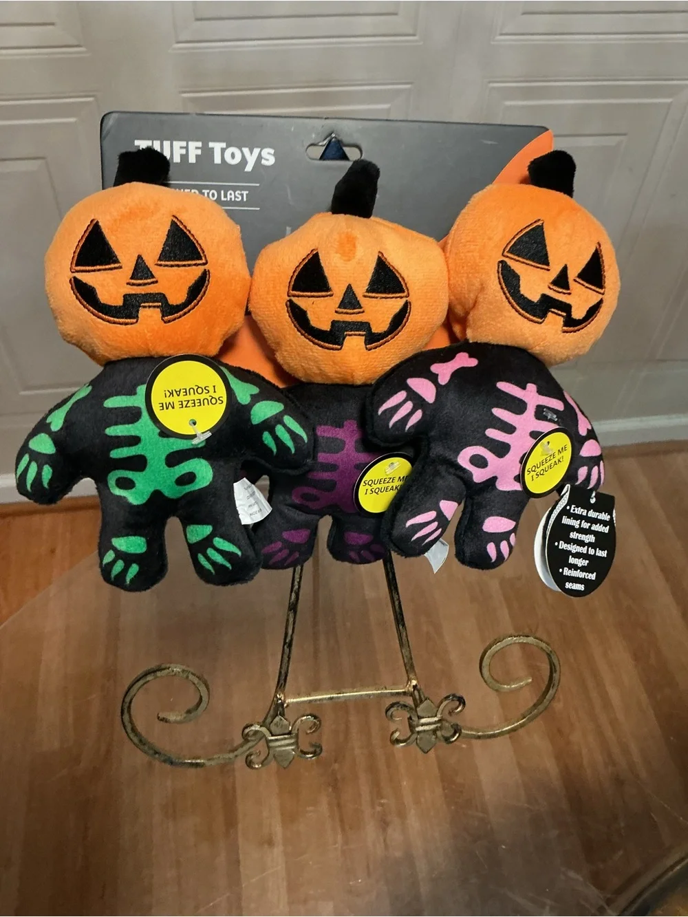 Jmle Tuff  Toys Designed Set of 3 To Last  Halloween 🎃 Toy with Squeaker